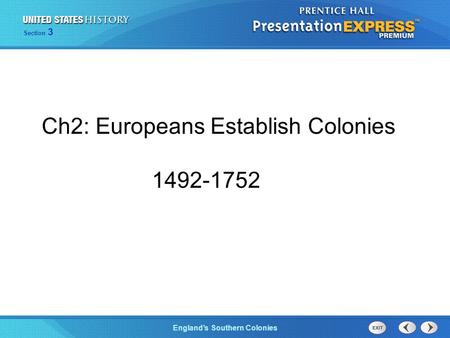 Ch2: Europeans Establish Colonies