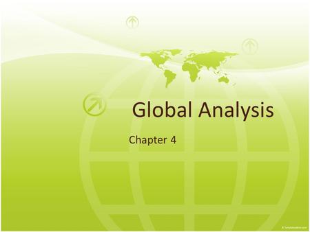 Global Analysis Chapter 4.