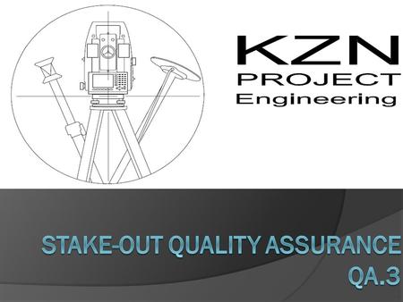 This is a different method of QA and this we export directly from the equipment, both GPS and TPS are very similar. The surveyors back up their equipment.