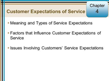 Customer Expectations of Service