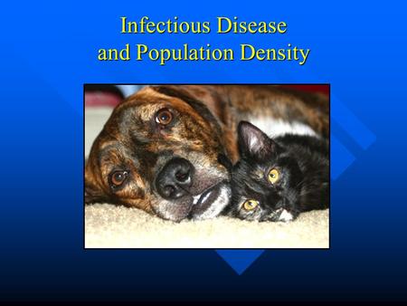 Infectious Disease and Population Density