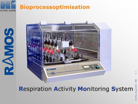 S. 1 © HiTec Zang GmbH - HRE Respiration Activity Monitoring System Bioprocessoptimisation.