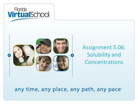 Assignment 5.06: Solubility and Concentrations