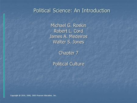 Political Science: An Introduction