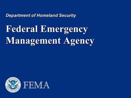 Federal Emergency Management Agency