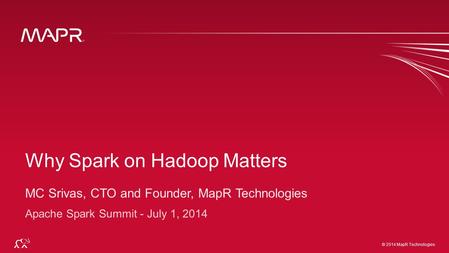 Why Spark on Hadoop Matters