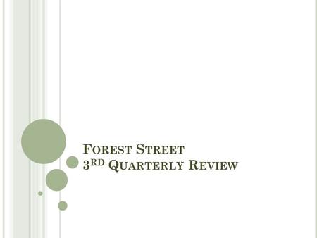 F OREST S TREET 3 RD Q UARTERLY R EVIEW. S TUDENT A BSENTEEISM / S USPENSIONS M ARKING P ERIOD 2 (P RE -K – 2 ND ) GradeTota l Gender M | F Absences M.