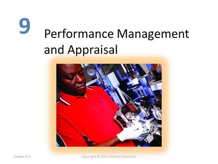 Performance Management and Appraisal