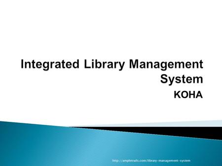 Integrated Library Management System