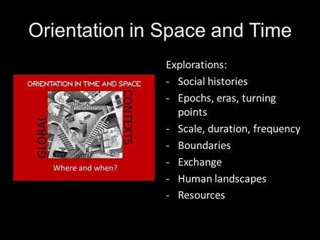 Orientation in Space and Time