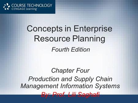 Concepts in Enterprise Resource Planning Fourth Edition