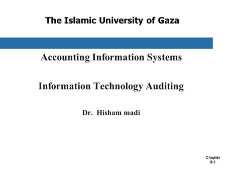 The Islamic University of Gaza