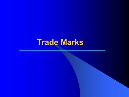 Trade Marks. Trademarks A trademark is a combination of words and symbols that a business uses to identify its products or services. Trademarks are important.