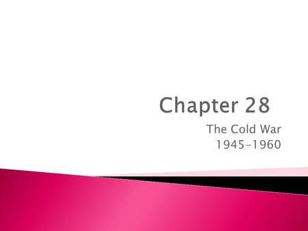 The Cold War 1945-1960.  Describe the actions Allied forces took to stabilize Germany and Japan after the war.  Discuss how the Allied Powers tried.