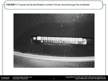 Automotive Brake Systems, 5/e By James D. Halderman Copyright © 2010, 2008, 2004, 2000, 1995 Pearson Education, Inc., Upper Saddle River, NJ 07458 All.