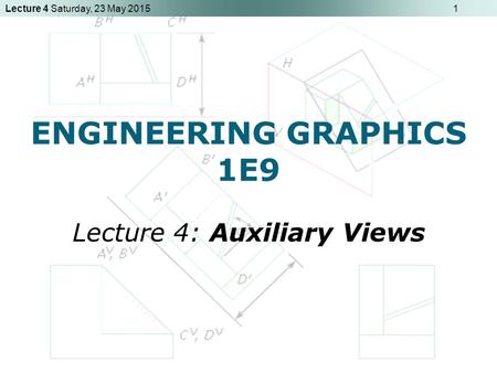 ENGINEERING GRAPHICS 1E9