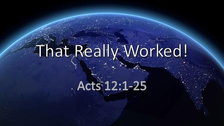 1 About that time King Herod cruelly attacked some who belonged to the church, 2 and he killed James, John’s brother, with the sword. 3 When he saw.