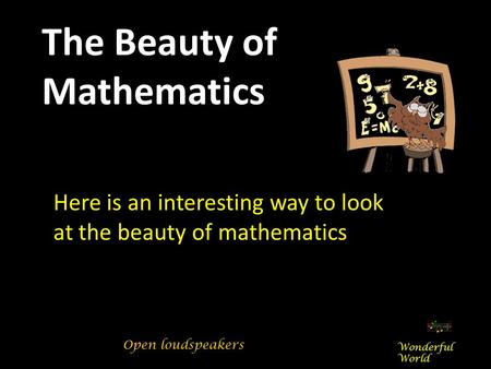 The Beauty of Mathematics