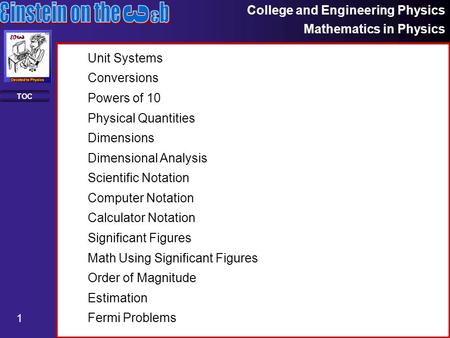 Unit Systems Conversions Powers of 10 Physical Quantities Dimensions