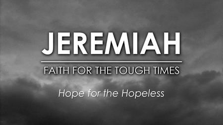 Hope for the Hopeless. Question #1 What were the names of the two idols worshipped by the Jews?