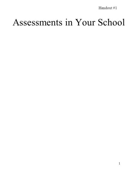 1 Assessments in Your School Handout #1. 2 Practice Session 1: Examiner Copy Listen to this student read. Score the number of WRC and errors. The wolf.