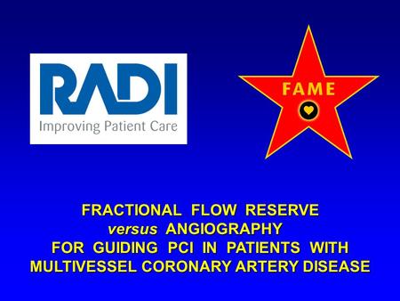 FRACTIONAL FLOW RESERVE versus ANGIOGRAPHY