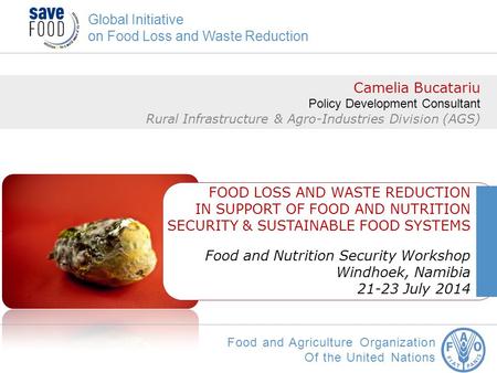 on Food Loss and Waste Reduction