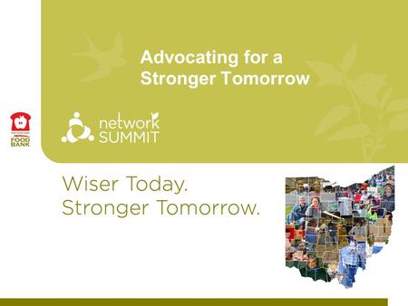 Advocating for a Stronger Tomorrow. Starting Out in Advocacy 2 Why Advocate? Advocacy vs. Lobbying How can we use our resources to tell our stories?