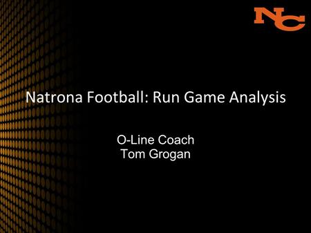 Natrona Football: Run Game Analysis