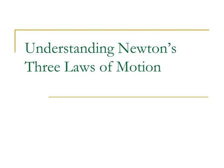 Understanding Newton’s Three Laws of Motion. Which Experiences the Greater Force? The Kicker? The Football? (Trick Question!)