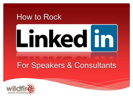 How to Rock For Speakers & Consultants. Who would like MORE exposure? MORE leads? MORE bookings?