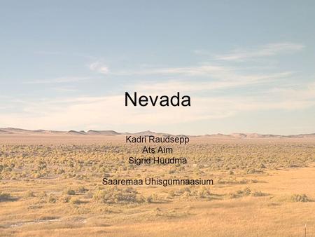 Nevada Kadri Raudsepp Ats Aim Sigrid Hüüdma Saaremaa Ühisgümnaasium.