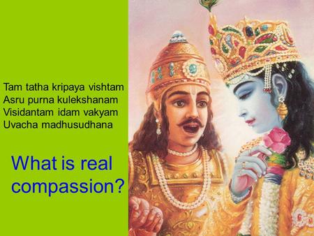 What is real compassion?