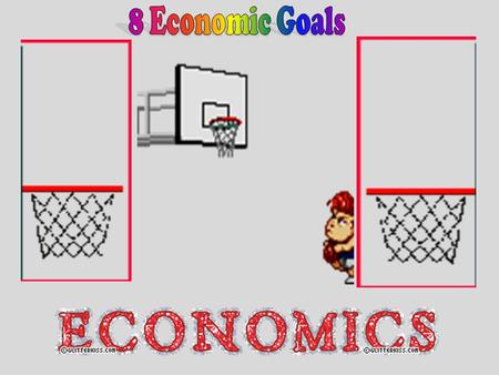 1.Economic Growth [Increase in Real GDP or per capita GDP] 3% 3% annual growth will increase our standard of living. 1929-Per capita=$792 $430 1933-Per.