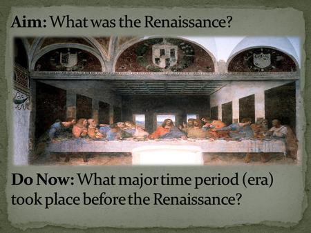 … and where did it begin? Italy Italian Cities Urban (Non-Rural) Societies Major Trading Centers Secular (Non-Religious) Moved away from life in the.