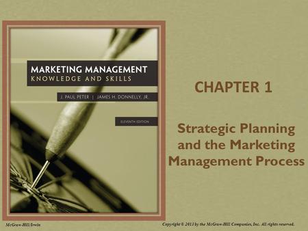 Strategic Planning and the Marketing Management Process