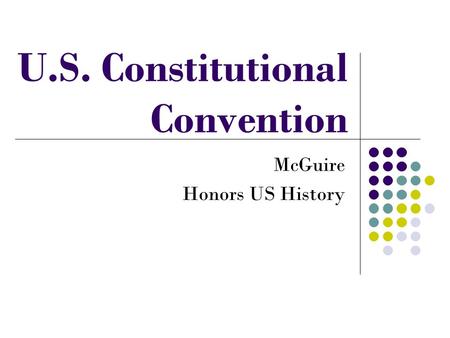 U.S. Constitutional Convention