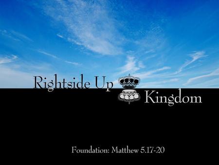 “Do not think that I have come to abolish the Law or the Prophets; I have not come to abolish them but to fulfill them. (Matthew 5:17, ESV)