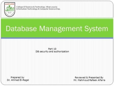 Database Management System