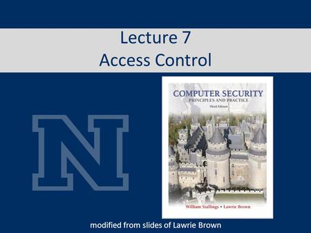 Lecture 7 Access Control