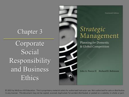 Corporate Social Responsibility and Business Ethics