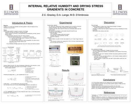 Free shrinkage Tensile stresses in surface layer exceed tensile strength of material Surface microcracking is likely result Stresses in surface layer are.