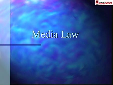 Media Law Media Law. First Amendment First Amendment “Congress shall make no law respecting an establishment of religion, or prohibiting the free exercise.