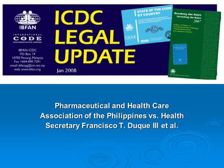 Pharmaceutical and Health Care Association of the Philippines vs. Health Secretary Francisco T. Duque III et al.