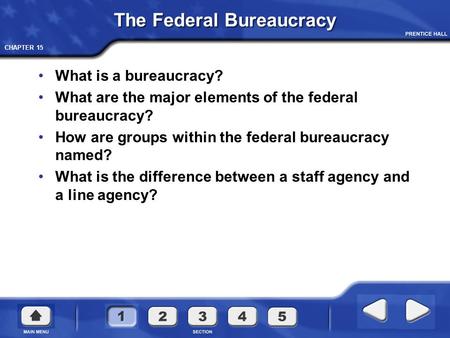 The Federal Bureaucracy