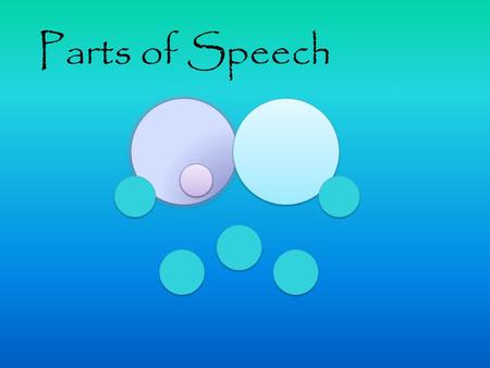 Parts of Speech.