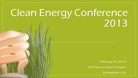 Introduction Hosting speakers representative of the biotech industry, energy companies, and other organizations. Speakers will discuss important developments.