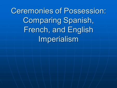 (1973) From 1600 – 1763, several European nations vied for control of the North American continent. Why did England win the struggle? (2000) Analyze the.