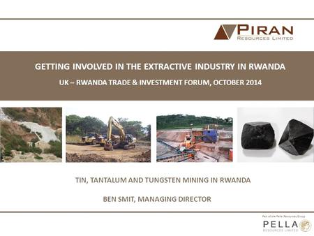 TIN, TANTALUM AND TUNGSTEN MINING IN RWANDA