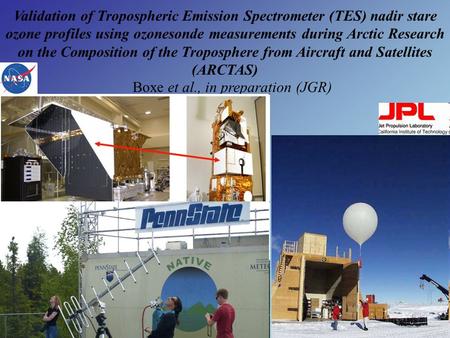 Validation of Tropospheric Emission Spectrometer (TES) nadir stare ozone profiles using ozonesonde measurements during Arctic Research on the Composition.